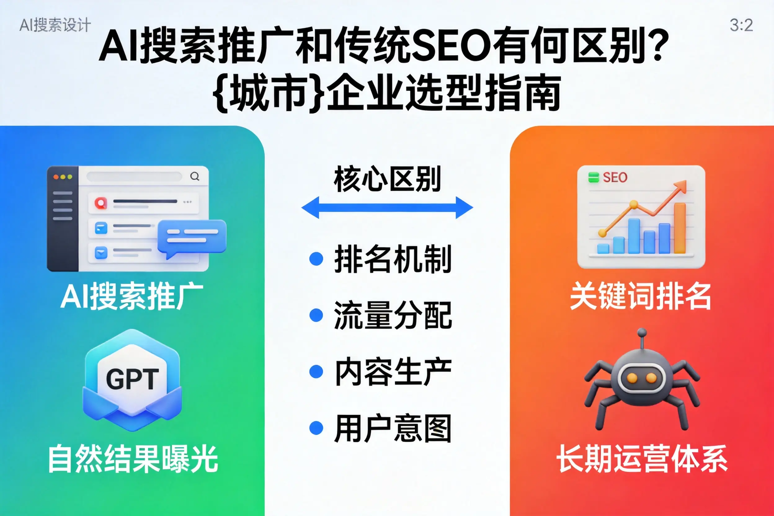 AI搜索推广和传统SEO有何区别?延安企业选型指南