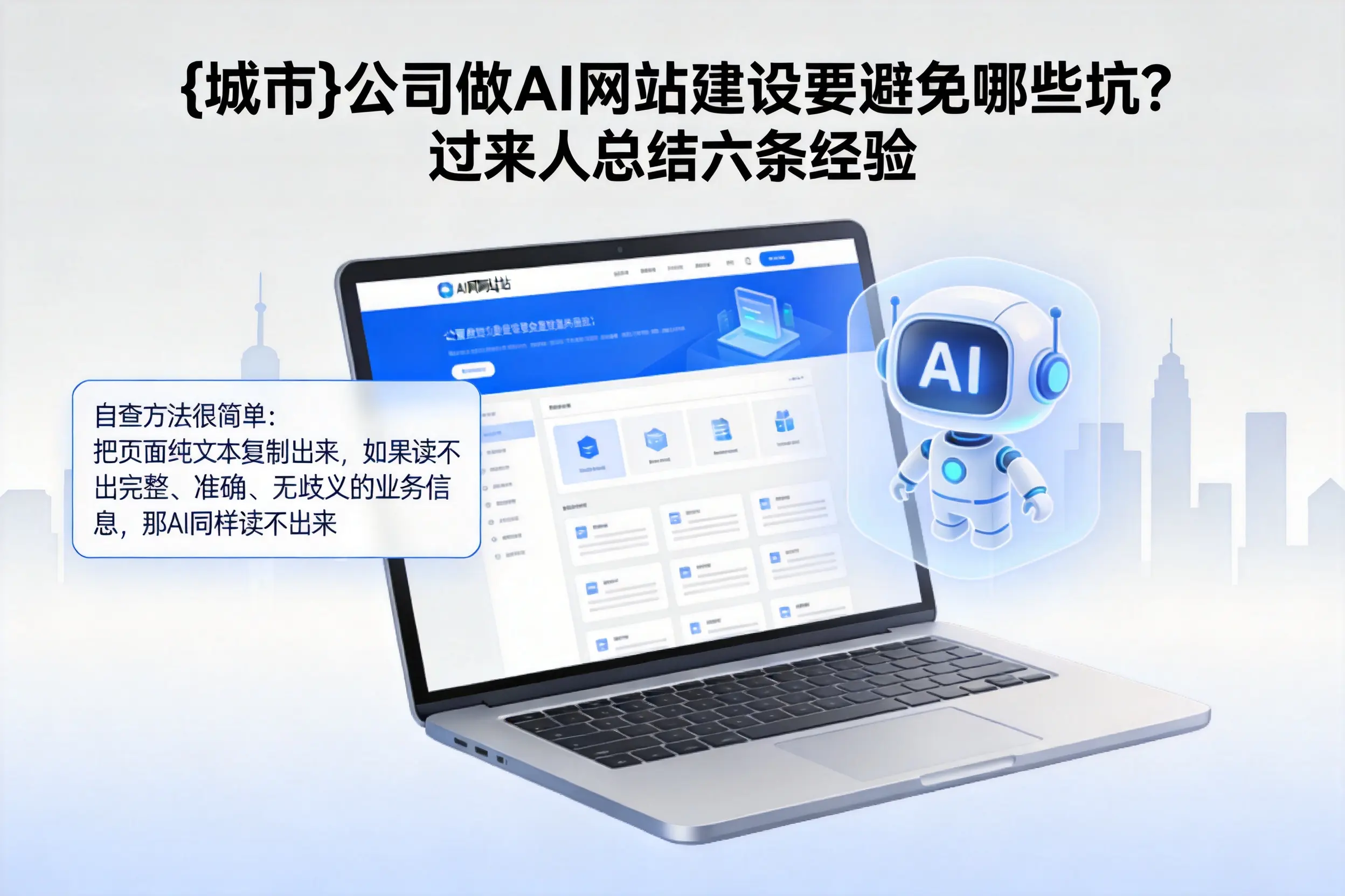 延安公司做AI网站建设要避免哪些坑?过来人总结六条经验